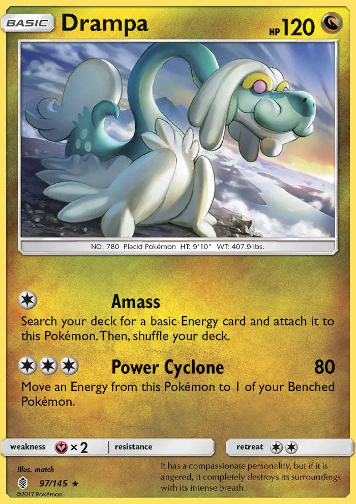 Drampa 97 Guardians Rising Pokesingles