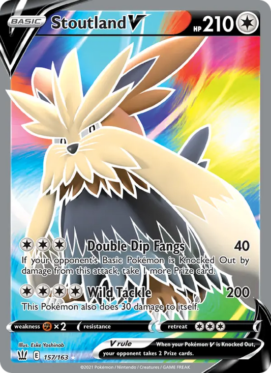 Stoutland V 157 Battle Styles Pokesingles