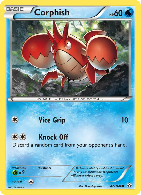 Corphish 42 Primal Clash Pokesingles