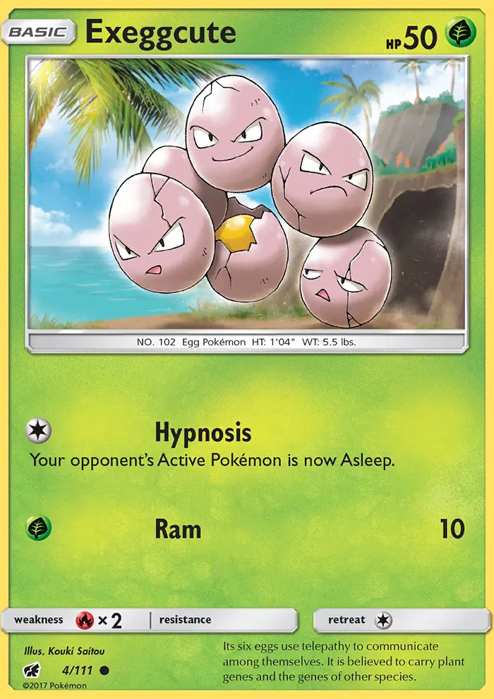 Exeggcute 4 Crimson Invasion Pokesingles