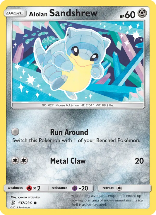 Alolan Sandshrew 137 Cosmic Eclipse Pokesingles