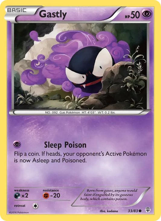 Gastly 33 Generations Pokesingles