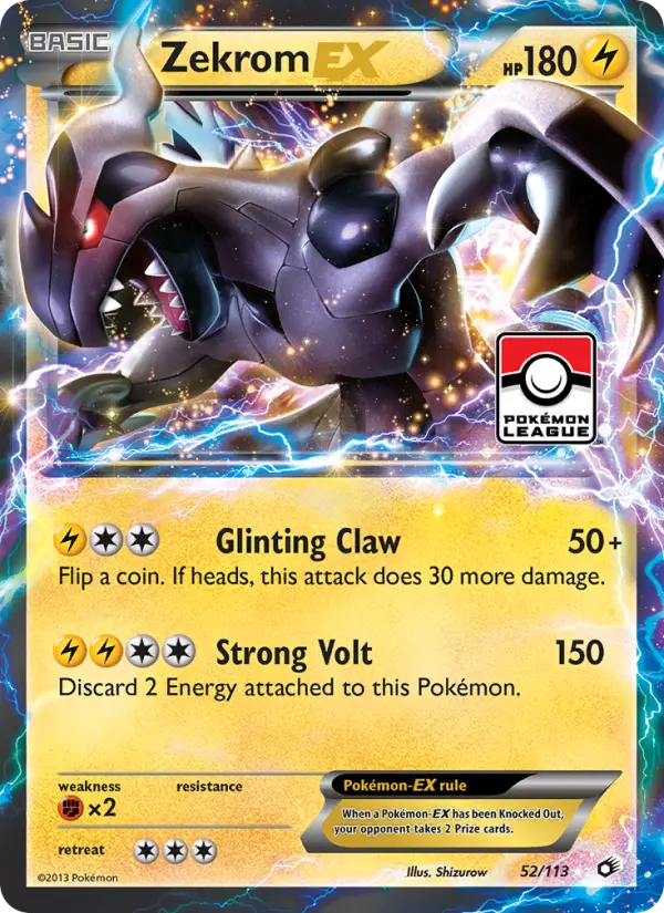 Zekrom-EX 52 Legendary Treasures Pokesingles