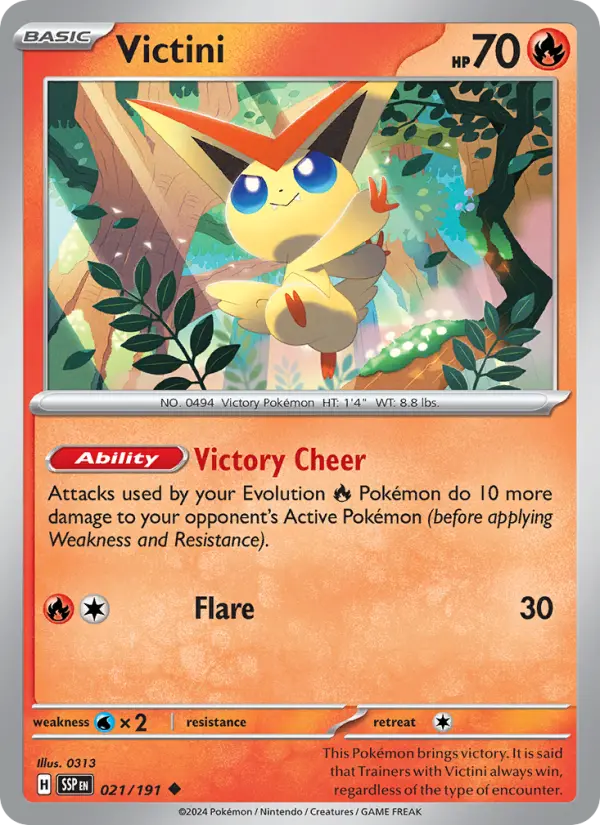 Victini 21 Surging Sparks Pokesingles