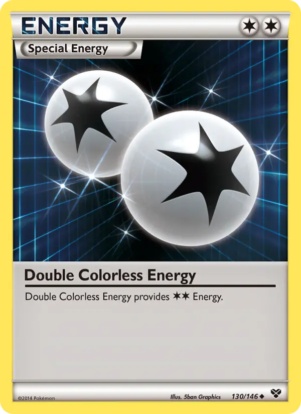 Double Colorless Energy 130 XY Pokesingles