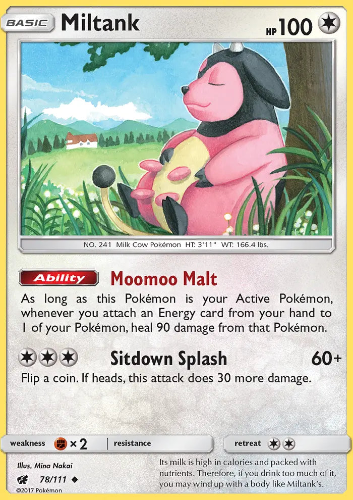 Miltank 78 Crimson Invasion Pokesingles
