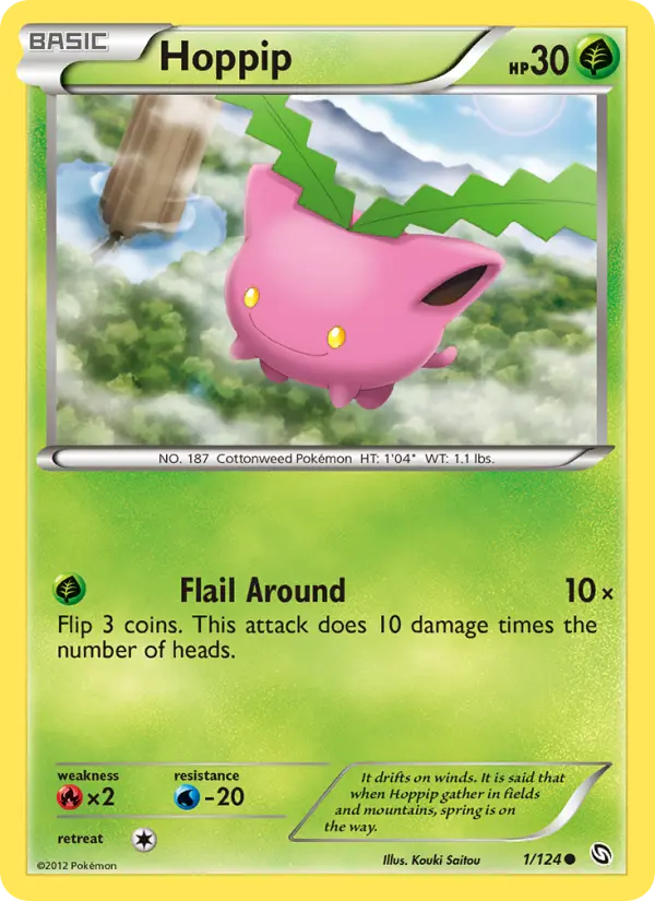 Hoppip 1 Dragons Exalted Pokesingles