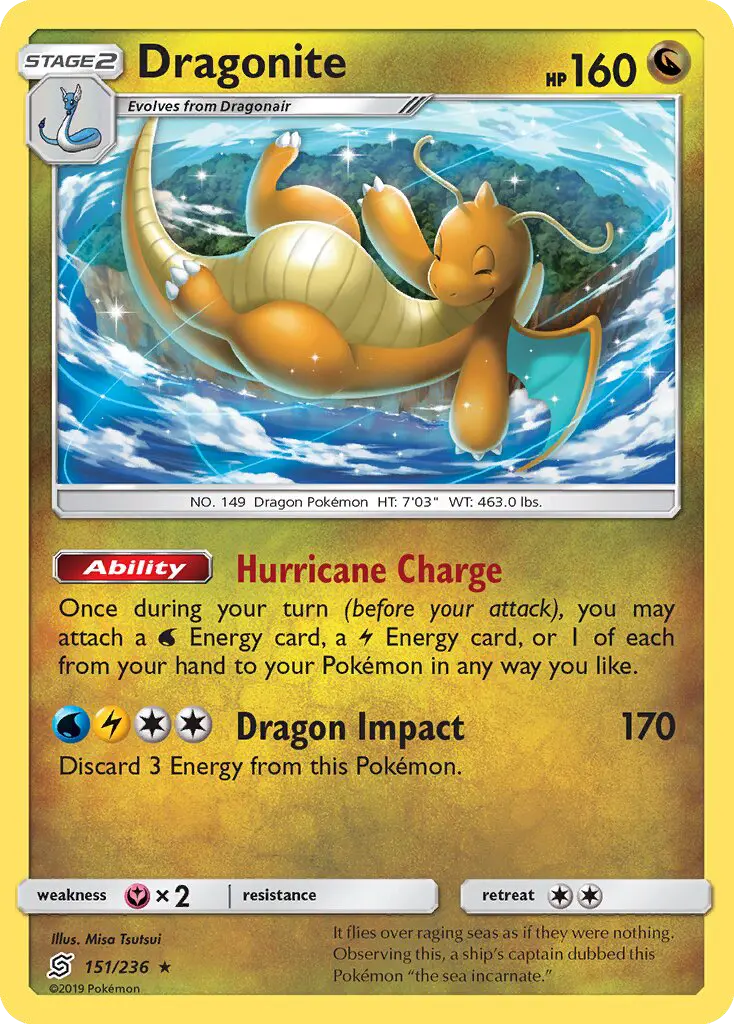Dragonite 151 Unified Minds Pokesingles