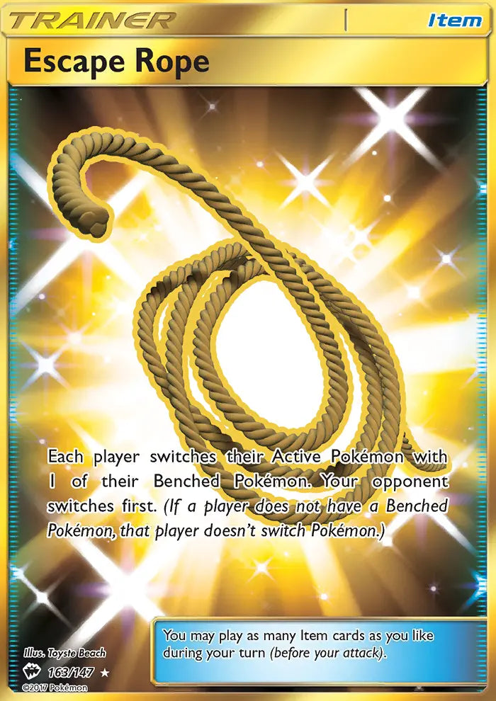 Escape Rope 163 Burning Shadows Pokesingles