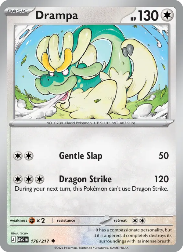 Drampa 176 Ascended Heroes Pokesingles