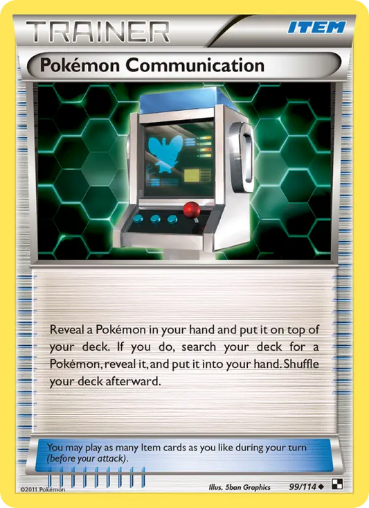 Pokémon Communication 99 Black & White Pokesingles