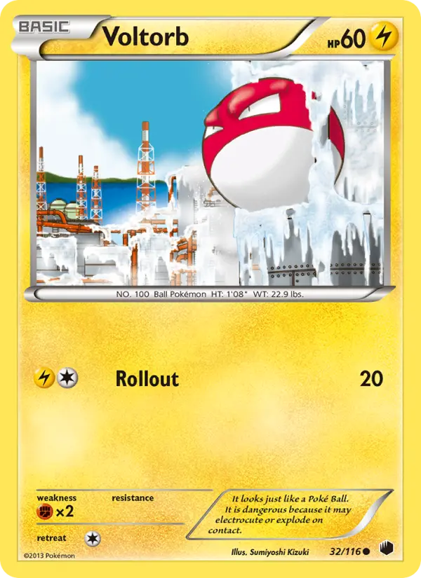 Voltorb 32 Plasma Freeze Pokesingles