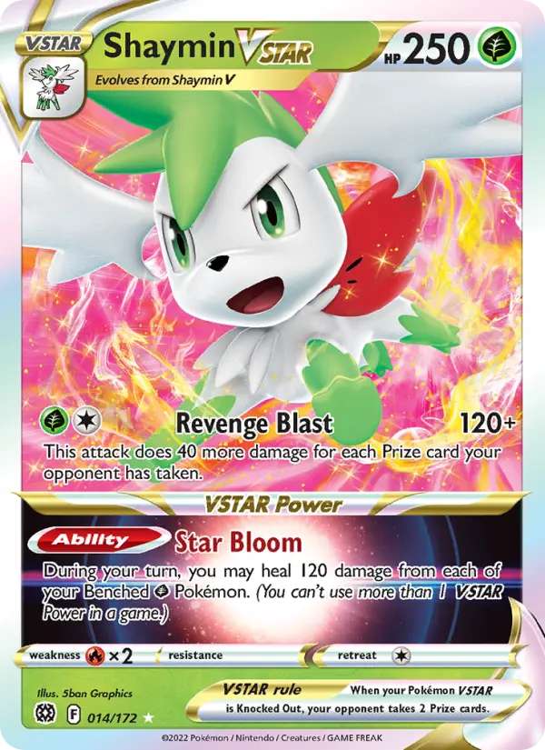 Shaymin VSTAR 14 Brilliant Stars Pokesingles