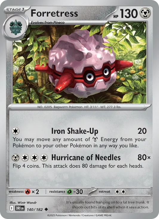 Forretress 140 Destined Rivals Pokesingles