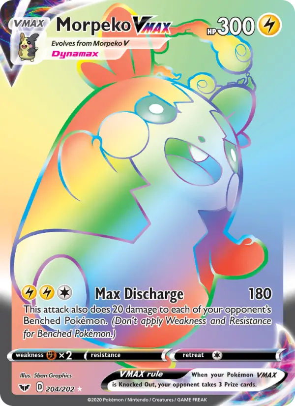 Morpeko VMAX 204 Sword & Shield Pokesingles