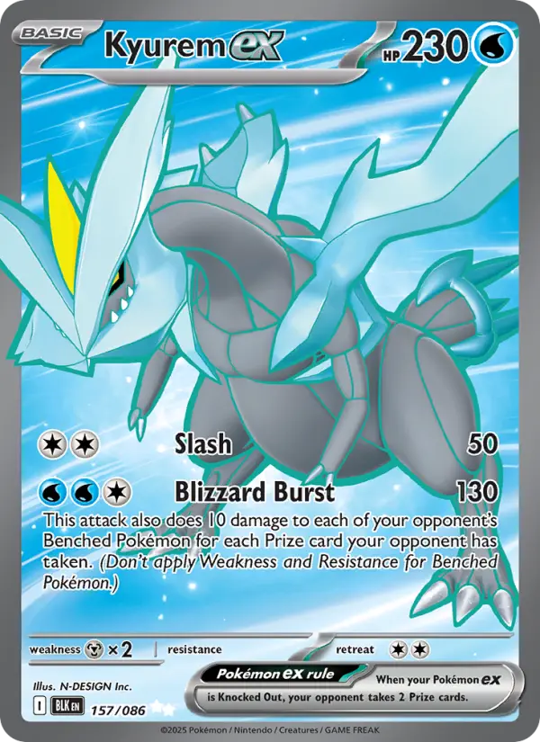 Kyurem ex 157 Black Bolt Pokesingles