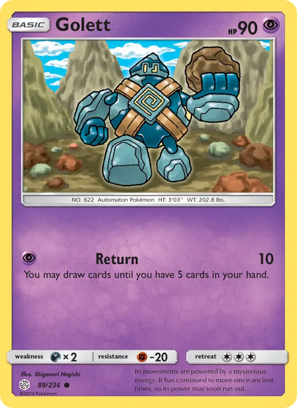 Golett 89 Cosmic Eclipse Pokesingles