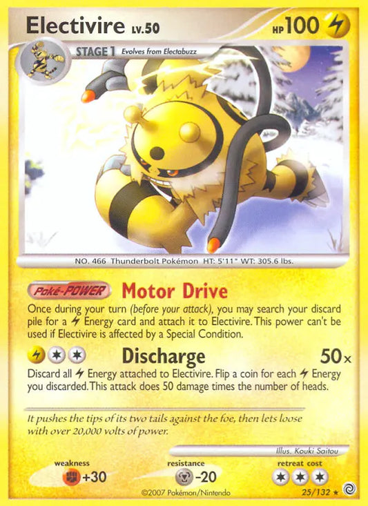 Electivire 25 Secret Wonders Pokesingles