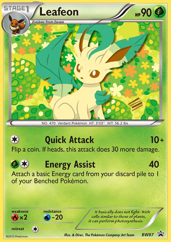 Leafeon BW87 BW Black Star Promos Pokesingles
