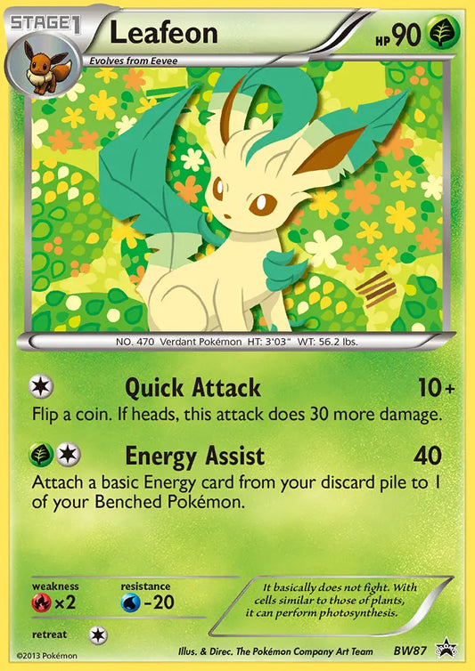 Leafeon BW87 BW Black Star Promos Pokesingles