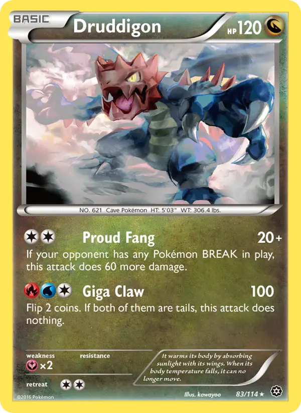 Druddigon 83 Steam Siege Pokesingles