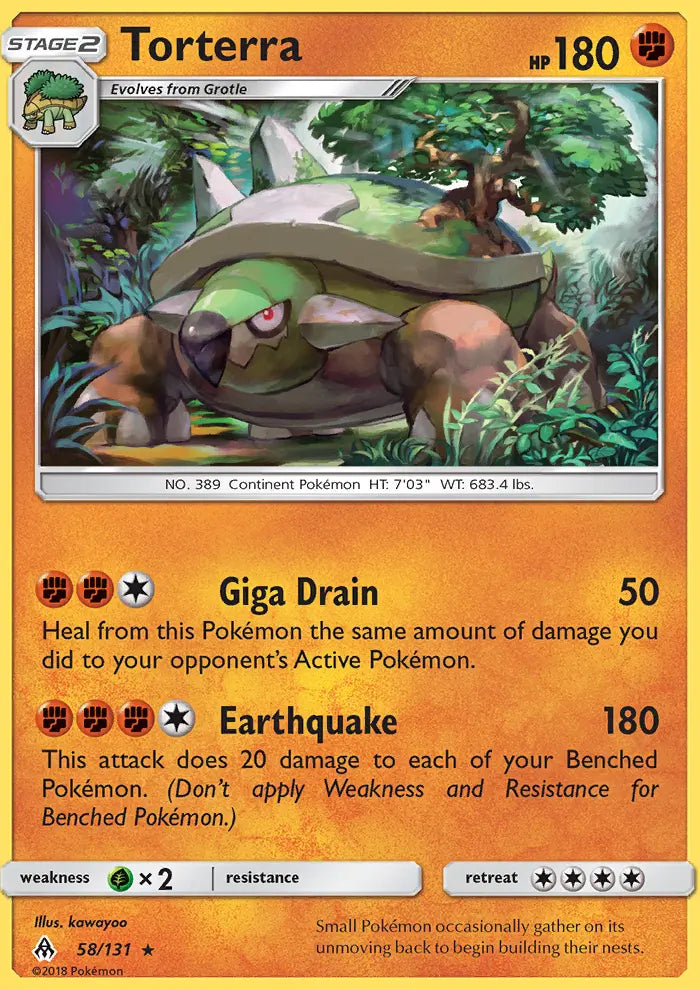 Torterra 58 Forbidden Light Pokesingles