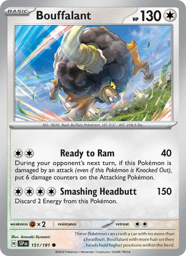 Bouffalant 151 Surging Sparks Pokesingles