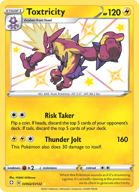 Toxtricity SV042 Shining Fates Pokesingles