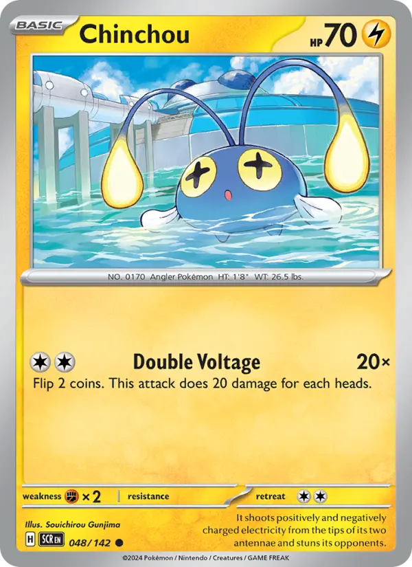 Chinchou 48 Stellar Crown Pokesingles