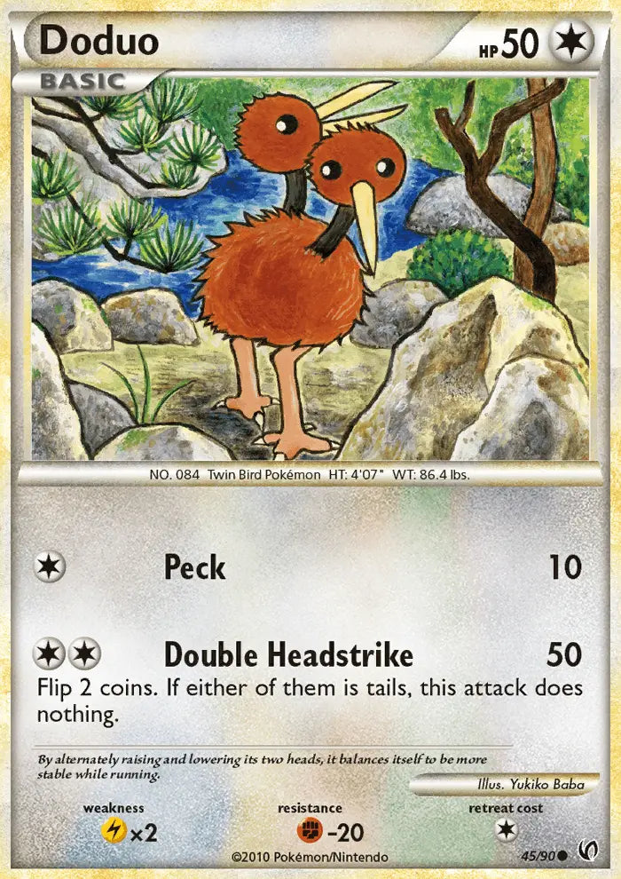 Doduo 45 Undaunted Pokesingles