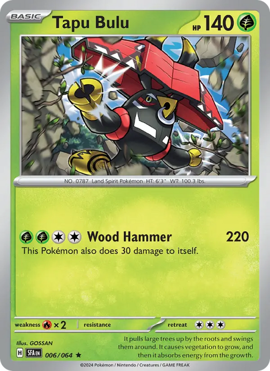 Tapu Bulu 6 Shrouded Fable Pokesingles