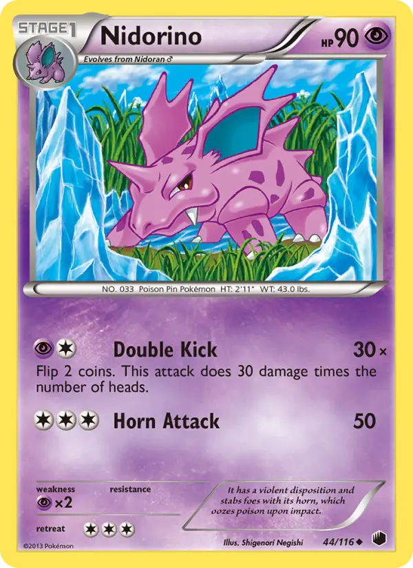 Nidorino 44 Plasma Freeze Pokesingles