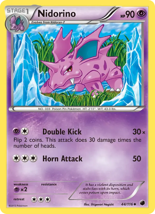 Nidorino 44 Plasma Freeze Pokesingles