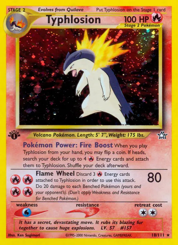 Typhlosion 18 Neo Genesis Pokesingles