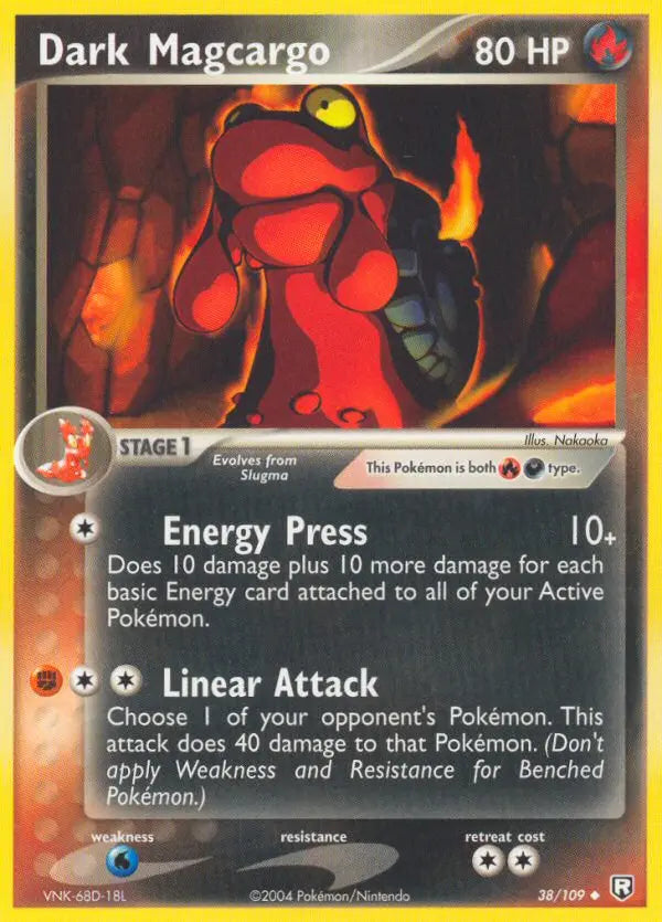 Dark Magcargo 38 Team Rocket Returns Pokesingles