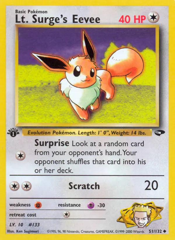 Lt. Surge's Eevee 51 Gym Challenge Pokesingles