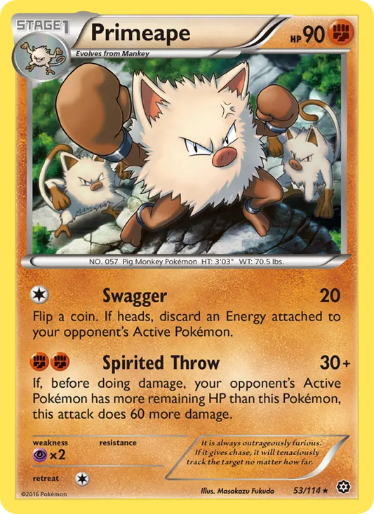 Primeape 53 Steam Siege Pokesingles