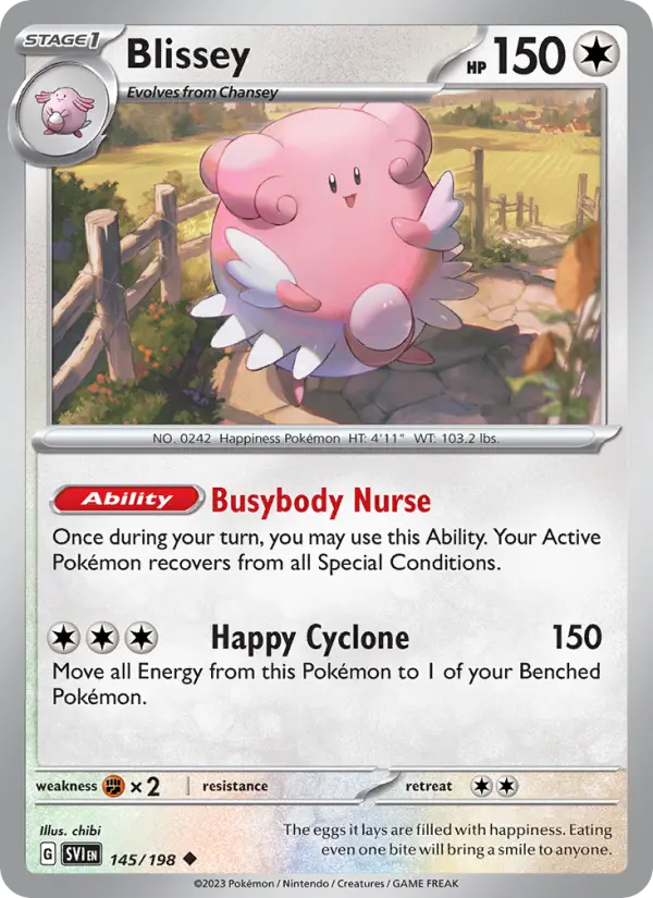 Blissey 145 Scarlet & Violet Pokesingles