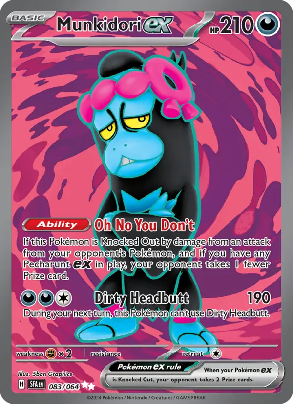 Munkidori ex 83 Shrouded Fable Pokesingles
