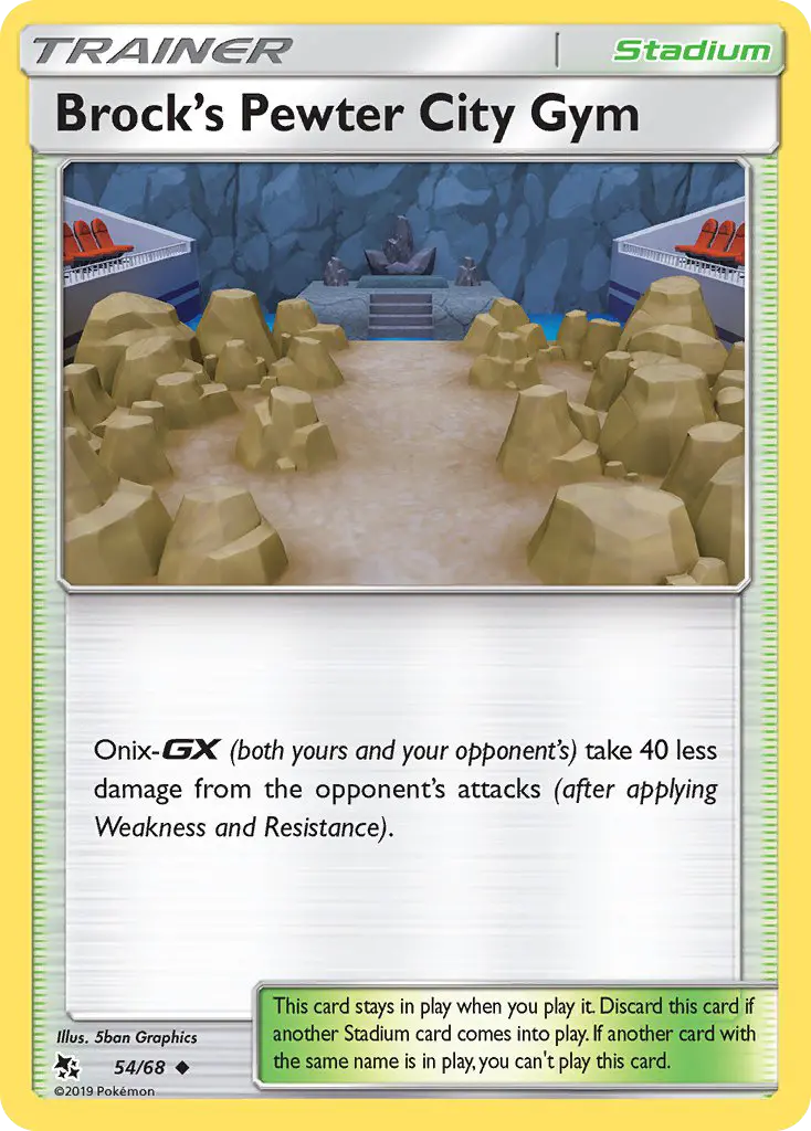 Brock’s Pewter City Gym 54 Hidden Fates Pokesingles