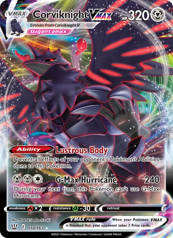 Corviknight VMAX 110 Battle Styles Pokesingles