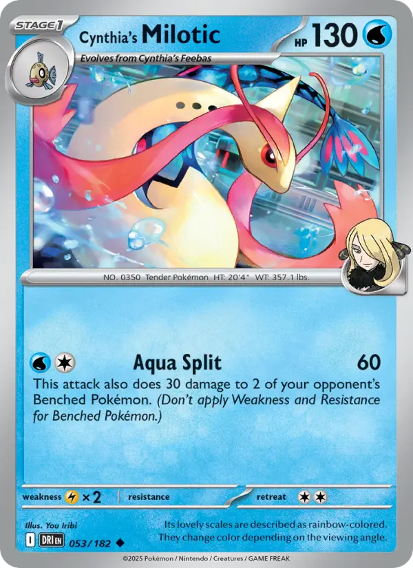 Cynthia's Milotic 53 Destined Rivals Pokesingles