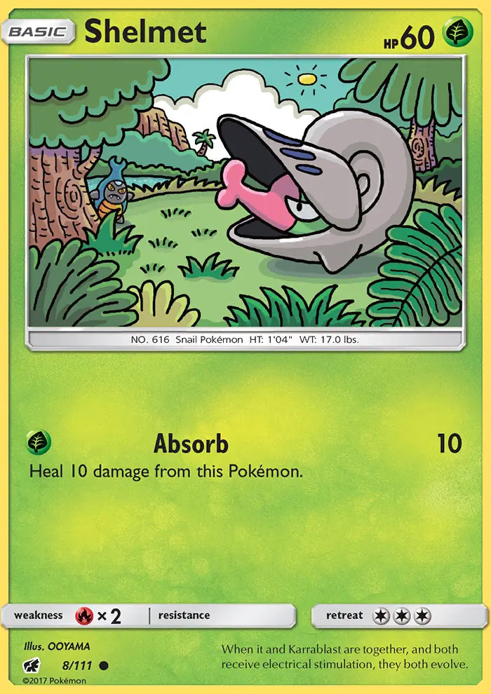 Shelmet 8 Crimson Invasion Pokesingles