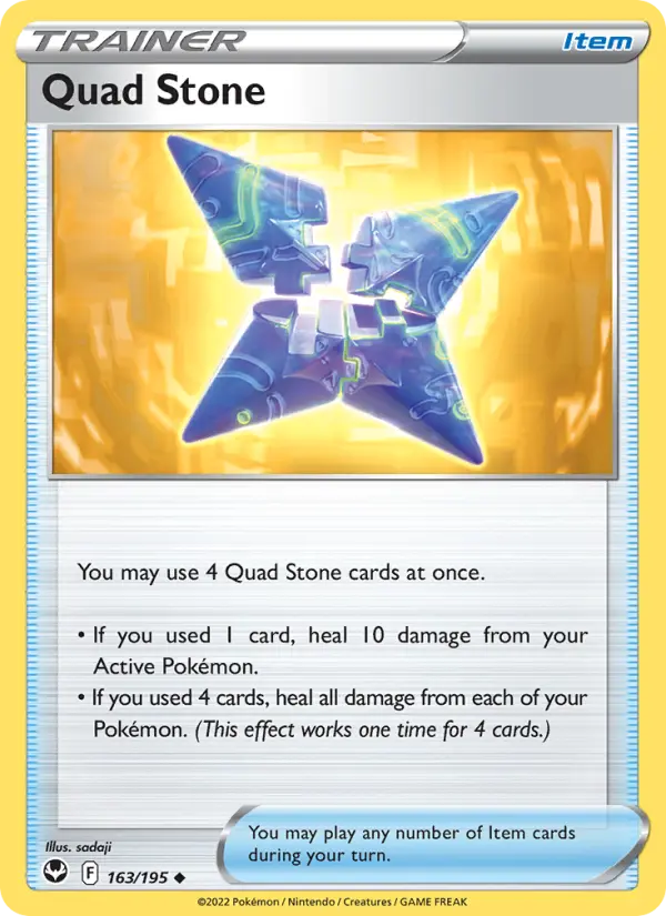 Quad Stone 163 Silver Tempest Pokesingles