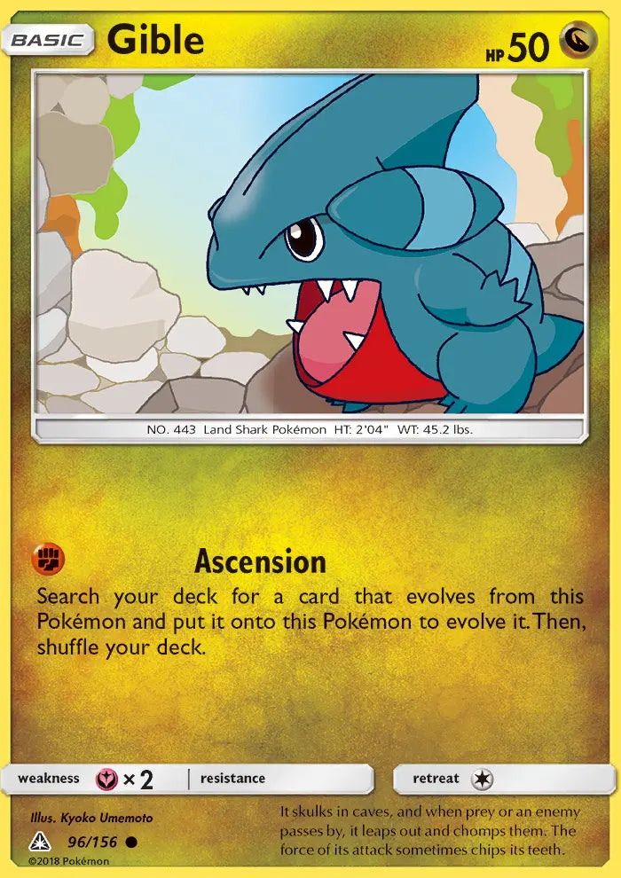Gible 96 Ultra Prism Pokesingles