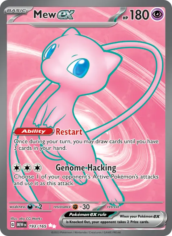 Mew ex 193 151 Pokesingles