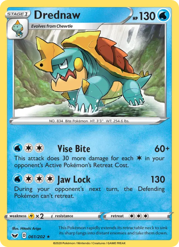 Drednaw 61 Sword & Shield Pokesingles