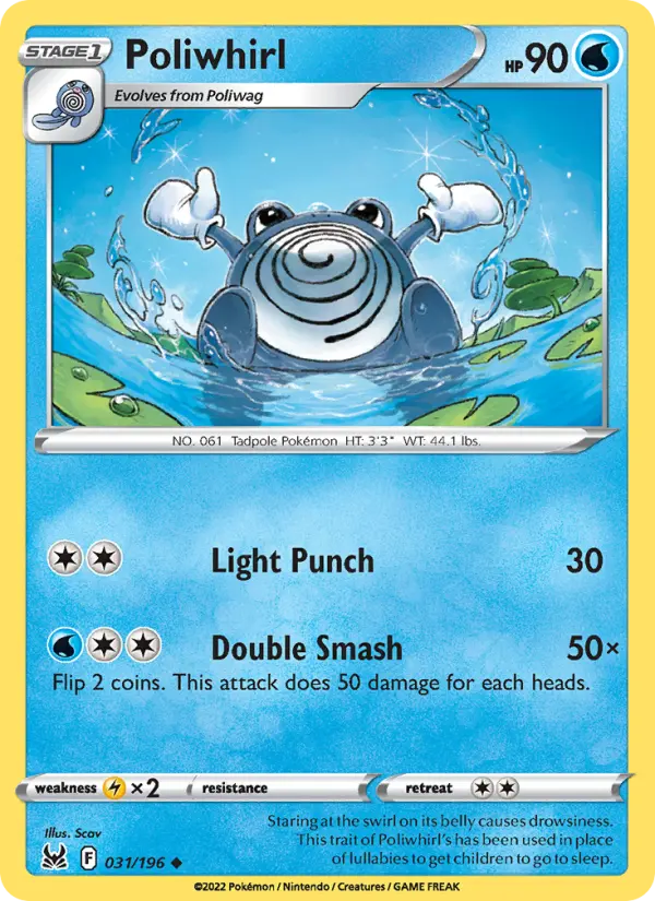 Poliwhirl 31 Lost Origin Pokesingles