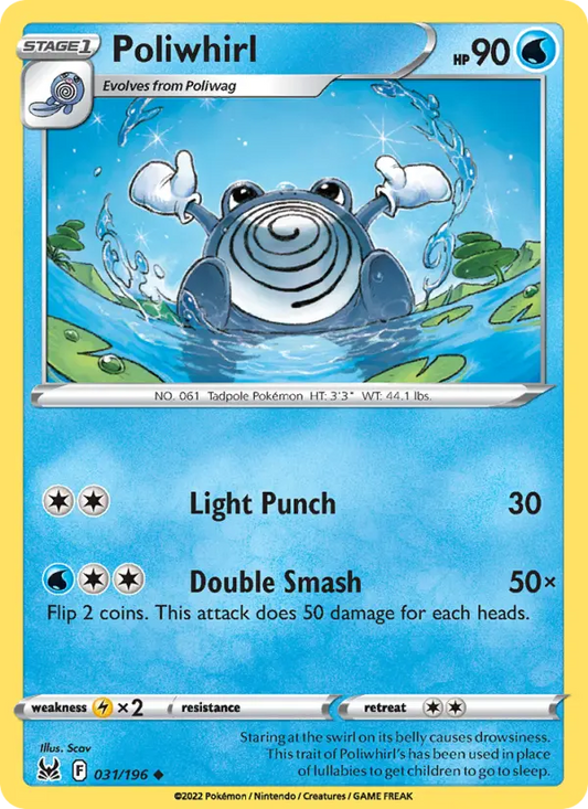 Poliwhirl 31 Lost Origin Pokesingles