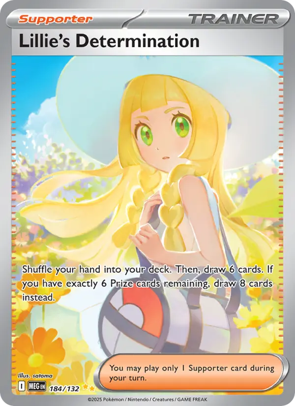 Lillie's Determination 184 Mega Evolution Pokesingles